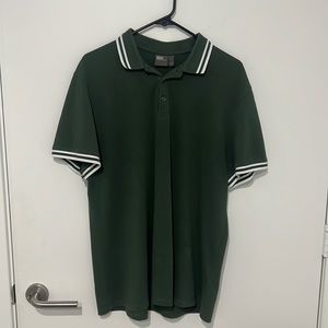 Green polo shirt